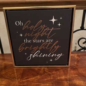 Gold Framed Holiday Wall Art